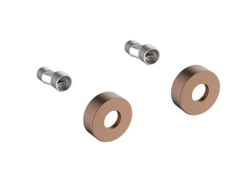 Rondo WSS 1.0 roset 65 mm en s-koppeling (set van 2 stuks) - brushed copper PVD 2002028