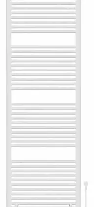 2005951 Calore Rondo elektrische handdoekradiator met ronde buizen 1800 x 600 mm - 1000W - incl thermostaat - RAL 9016 verkeerswit