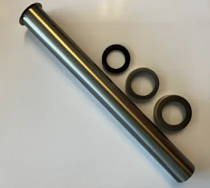 2018052 Vivo WSS sifonbuis met kraag 32 x 300 mm - brushed nickel PVD / mat geborsteld PVD - incl moer en dichting