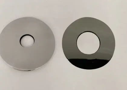 2023477 Vivo WSS set correctie rozetten voor wandwastafelkraan 92mm - Brushed Nickel PVD - geborsteld mat PVD