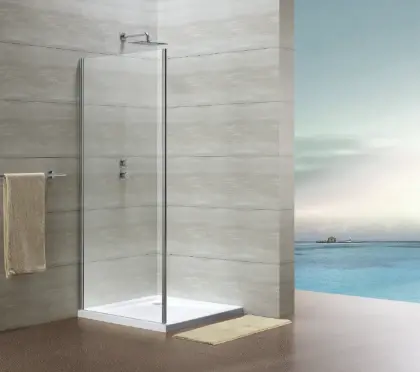 2027214 Free Basic zijwand 1900 x 800 mm - transparant - chroom