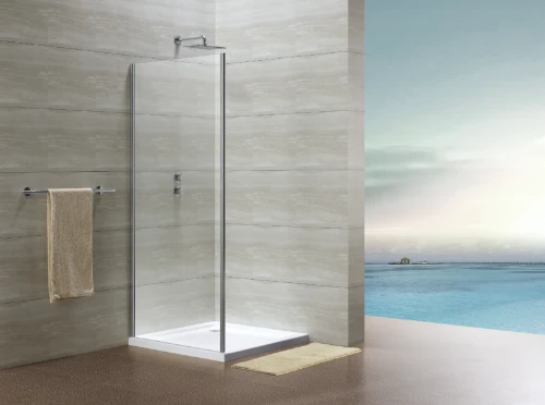 Free Basic zijwand 1900 x 800 mm - transparant - chroom 2027214