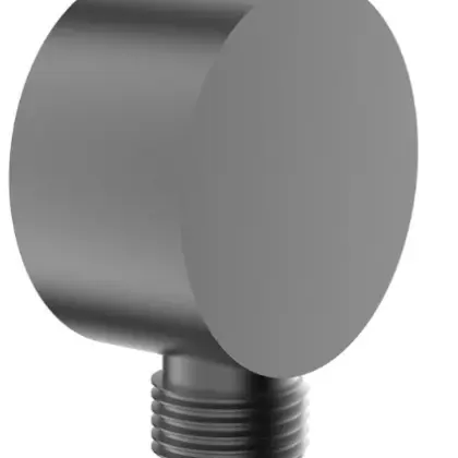 Vivo muuraansluitbocht 1/2 - Gun Metal PVD - staal mat PVD 2031429