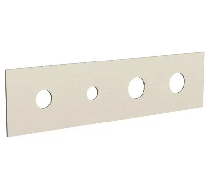 Vivo afdekplaat voor 4-gats badthermostaat - Brushed Nickel PVD - geborsteld mat PVD 2043142
