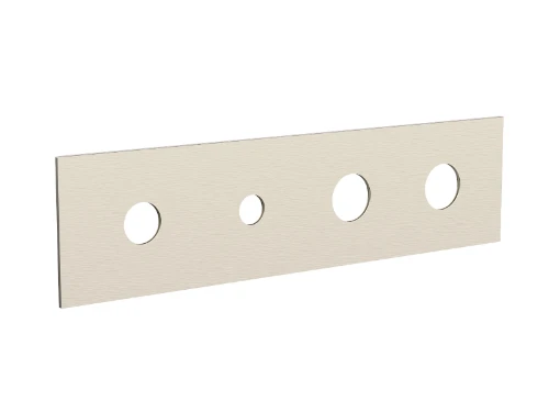 2043142 Vivo afdekplaat voor 4-gats badthermostaat - Brushed Nickel PVD - geborsteld mat PVD