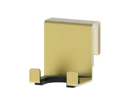 Vivo houder voor wisser voor glazen wand - Brushed Gold PVD - goud mat PVD 2048143