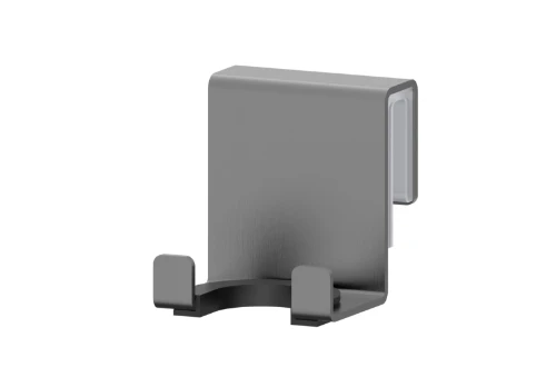 Vivo houder voor wisser voor glazen wand - Gun Metal PVD - staal mat PVD 2048181
