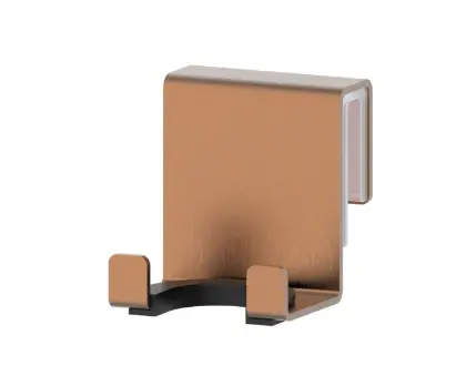 2048193 Vivo houder voor wisser voor glazen wand - Brushed Copper PVD - koper mat PVD