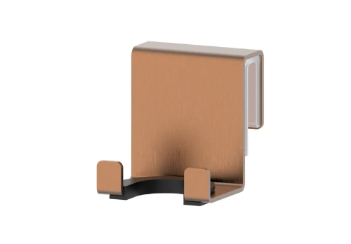 Vivo houder voor wisser voor glazen wand - Brushed Copper PVD - koper mat PVD 2048193