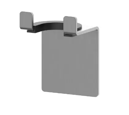 2048194 Vivo houder voor wisser om te kleven - Gun Metal PVD - staal mat PVD