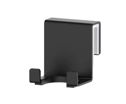 Vivo houder voor wisser voor glazen wand - zwart mat PVD 2048205