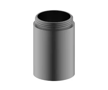 Vivo verhoogstuk wastafelmengkraan 45 mm - Gun Metal PVD - staal mat PVD 2060652