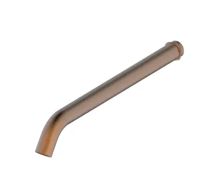 2060808 Vivo inkortbare uitloop voor inbouwwastafelkraan 150-250 mm - Brushed Copper PVD - koper mat PVD