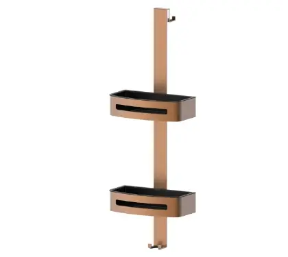 2069123 Vivo dubbele douchekorf voor douchewand - Brushed Copper PVD - koper mat PVD
