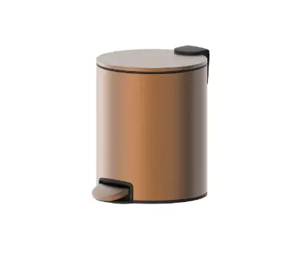 2069134 Vivo afvalemmer met pedaal 205 mm - Brushed Copper PVD - koper mat PVD