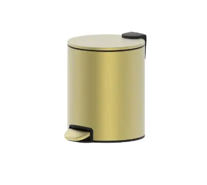 2069151 Vivo afvalemmer met pedaal 205 mm - Brushed Gold PVD - goud mat PVD