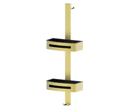 2069155 Vivo dubbele douchekorf voor douchewand - Brushed Gold PVD - goud mat PVD