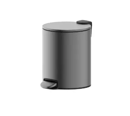 2069156 Vivo afvalemmer met pedaal 205 mm - Gun Metal PVD - staal mat PVD