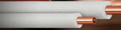 21028088057 Airco I Mono geisoleerde koper koelleiding 1/4 (rollengte 50m) - wit - met isolatie 9mm Pe-X - prijs per meter - verkoop per rol