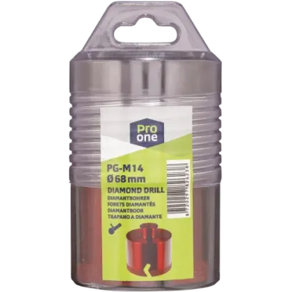 2623 PG tegel-/natuursteenboor voor haakse slijper M14 x 68 mm