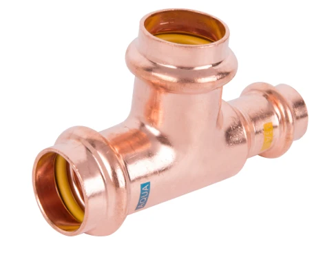 Combiline Aquagas verloop T-stuk 22 x 15 x 15 mm (V-profiel) 45115221515