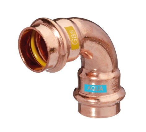 Combiline Aquagas bocht 90° FF 22 x 22 mm (V-profiel) 452002222