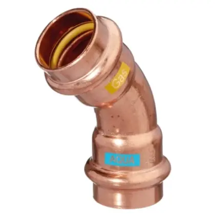 452304242 Combiline Aquagas bocht 45° FF 42 x 42 mm (V-profiel)