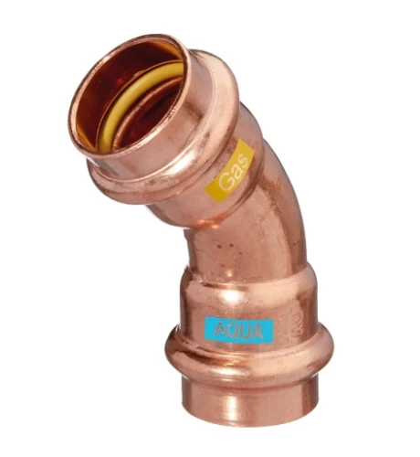 Combiline Aquagas bocht 45° FF 42 x 42 mm (V-profiel) 452304242