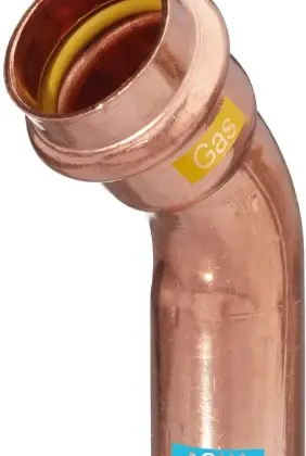 452404242 Combiline Aquagas inschuif bocht 45° MF 42 x 42 mm (V-profiel)