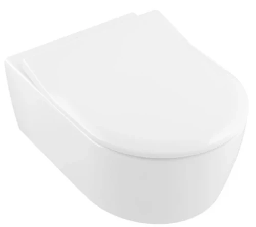 Verde hangtoilet PACK DirectFlush 370 x 530 mm (hangtoilet + slimseat zitting met softclose) - wit - zonder spoelrand 4657RS01