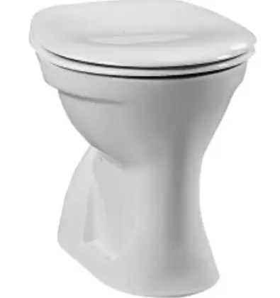 6860L003-1030 Normus staand toilet vlakspoel uitgang AO 360 x 475 mm - wit - voor halfhoge/hoge spoelbak