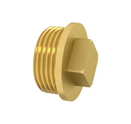 830250 Brassline messing stop met rand M 6/4 (zak 5st) - prijs per stuk - enkel geschikt voor water