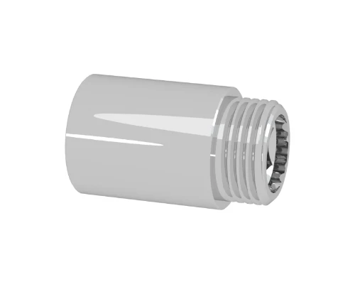 Brassline chroom verlengstuk MF 1/2 x 50 mm (zak 10st) - prijs per stuk - enkel geschikt voor water 830650