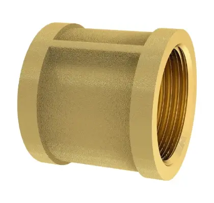 832020 Brassline messing mof FF 3/4 x 3/4 (zak 10st) - prijs per stuk - enkel geschikt voor water