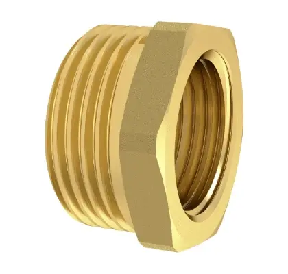 833065 Brassline messing reductie MF 2 x 5/4 (zak 1st) - prijs per stuk - enkel geschikt voor water