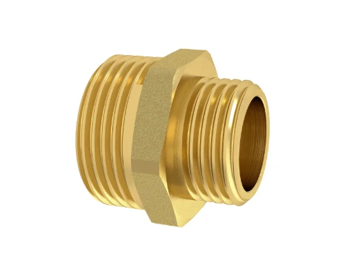 Brassline messing verloop nippel MM 4/4 x 1/2 (zak 5st) - prijs per stuk - enkel geschikt voor water 834530