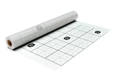 UFH folie met raster 100000 x 1200 x 0,15 mm - maas 100 x 100 mm (rol = 120 m²) - prijs per rol - verkoop per rol 9601001120
