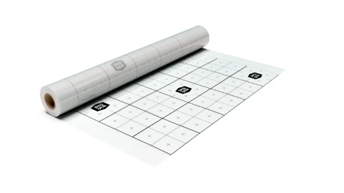 UFH folie met raster 100000 x 1200 x 0,15 mm - maas 100 x 100 mm (rol = 120 m²) - prijs per rol - verkoop per rol 9601001120