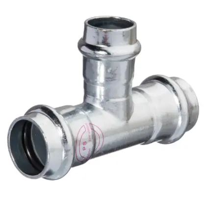 96110542854 Carboline staal verzinkt verloop T-stuk FFF 54 x 28 x 54 mm (V-profiel)