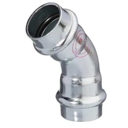 962301818 Carboline staal verzinkt bocht 45° FF 18 x 18 mm (M/V-profiel)