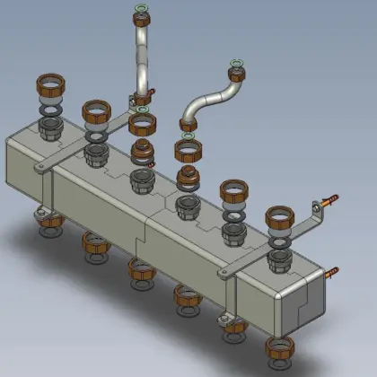 ACV Verdeler voor CV ACV Heatmaster / Prestige / Kompakt MK3 met ontluchting
