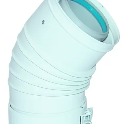 ACV Concentrische rookgasbocht ACV Prestige galva kunststof 80/125mm 537D6190