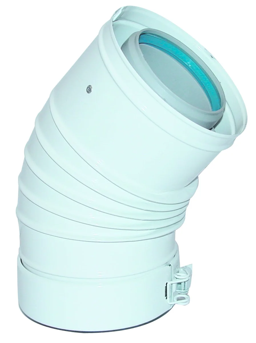 ACV Concentrische rookgasbocht ACV Prestige galva kunststof 80/125mm 537D6190