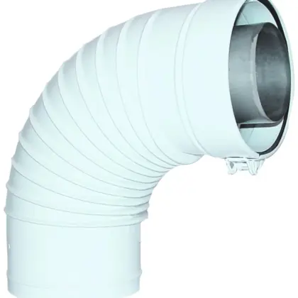 ACV Concentrische rookgasbocht ACV Prestige galva kunststof 80/125mm 537D6191
