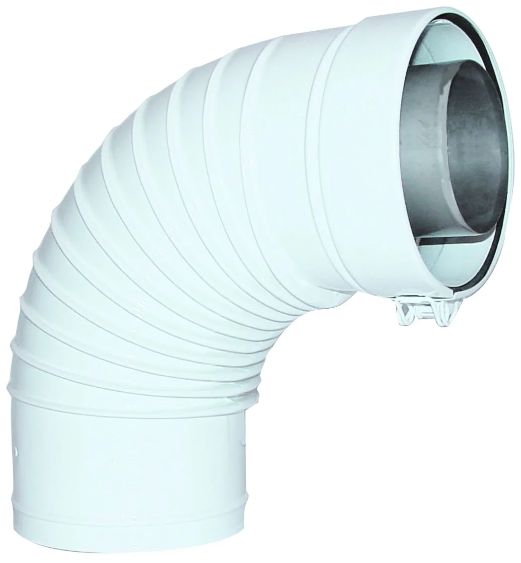 ACV Concentrische rookgasbocht ACV Prestige galva kunststof 80/125mm 537D6191