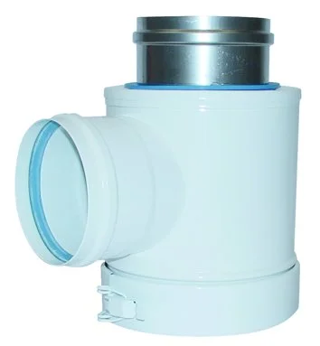 ACV Rookgasketeladapter ACV Prestige/Delta kunststof/galva concentrisch / parallel 100/100mm - 100/150mm 537D6207