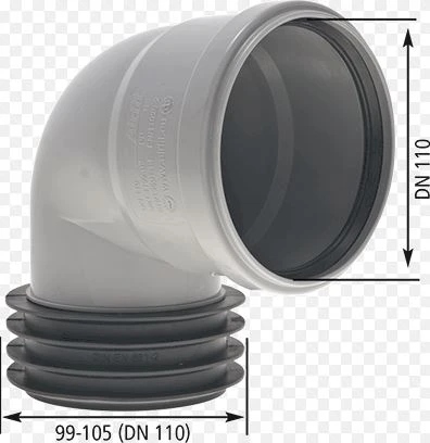 Airfit 112110WS Airfit PP insteekbocht 90° MF 110 x 110 mm