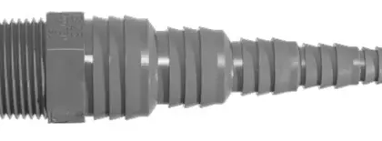 Airfit 50017SN Airfit PVC slangnippel recht 3/4 8-25 mm - grijs