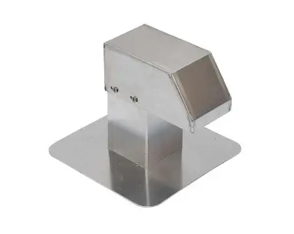 Alixo ALX-7122-000 Alixo aluminium dakdoorvoer 125 x 125 mm - 1 uitgang - grondplaat 340 x 340 mm