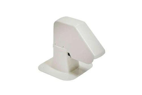 Alixo kunststof dakdoorvoer 125 x 125 mm - 1 uitgang - ±ral9002 ALX-7224-306